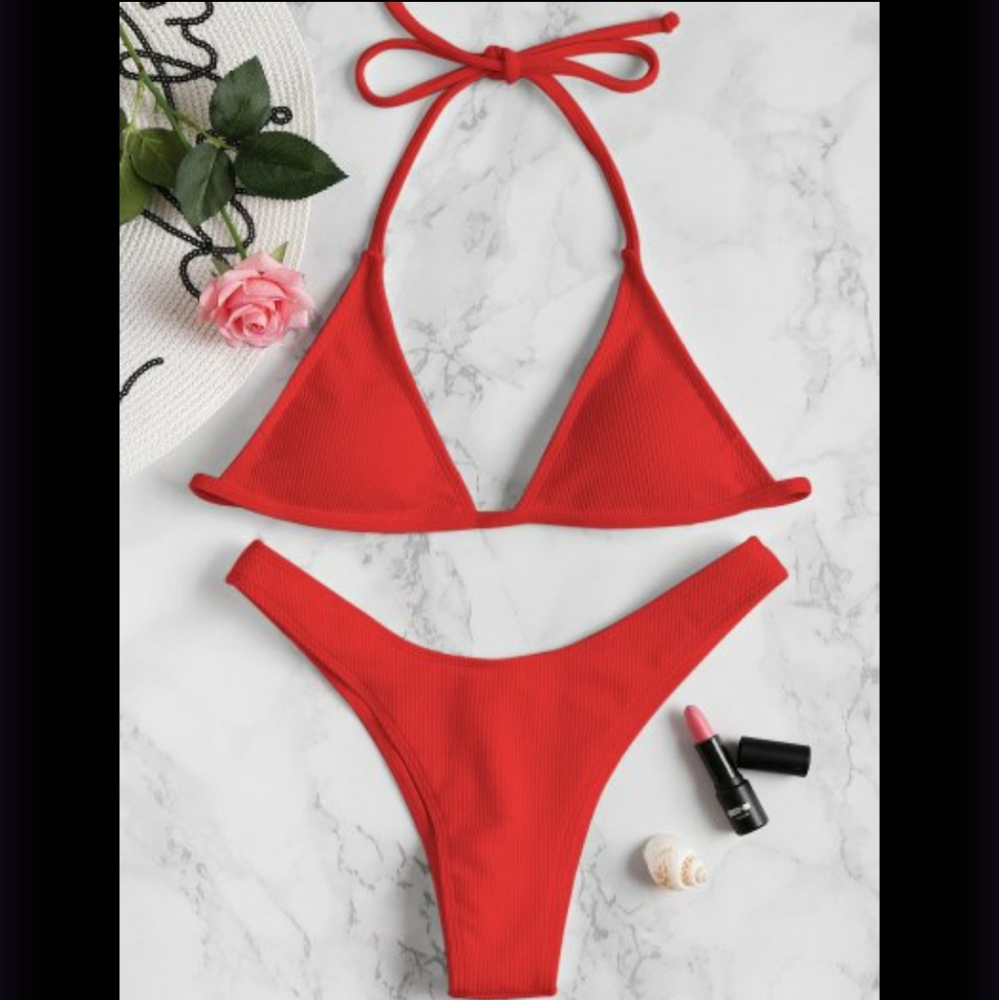 Red zaful bikini